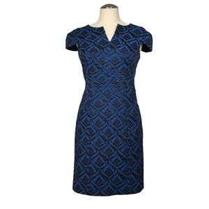 4. Collective Blue Black V Neck Dress 0